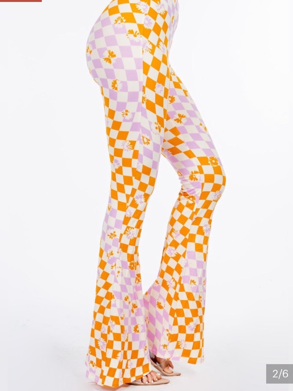 NEW Patterned Flare Women’s Pants - Picture 5 of 7